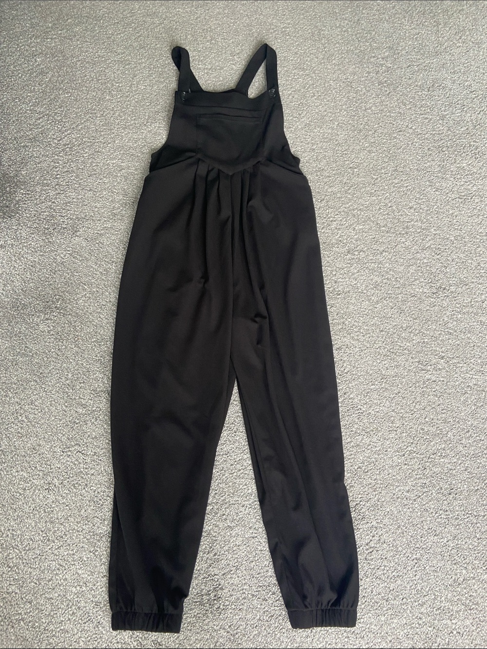 HALARA Black Relaxed Jumpsuit Overalls